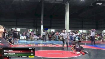 113 lbs Placement Matches (8 Team) - Max Davis, BEASTWORKS WRESTLING CLUB vs MIA GOODWIN, MAT RATS WRESTLING CLUB