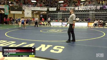 190 lbs Cons. Semi - Ryan Beavers, Belleville-Republic County vs Kyle Werner, Plainville