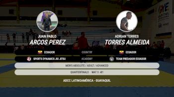 Juan Pablo Arcos Perez vs Adrian Torres Torres Almeida 2025 ADCC Ecuador Open