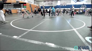80 lbs Rr Rnd 2 - Adler Lippoldt, Newcastle Youth Wrestling vs Jaxon Muskrat, Harrah