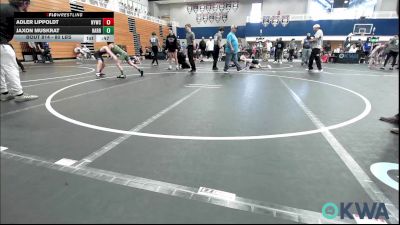 80 lbs Rr Rnd 2 - Adler Lippoldt, Newcastle Youth Wrestling vs Jaxon Muskrat, Harrah