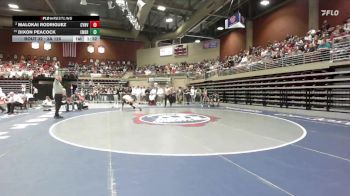 3A 126 lbs Champ. Round 1 - Dixon Peacock, Emery vs Malokai Rodriguez, Canyon View