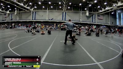 64 lbs Round 3 (4 Team) - Johnny Messina, Buxton vs Logan Vallalla, Mat Assassins Black