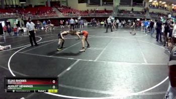 90 lbs Semifinal - Elias Rhodes, Nebraska Boyz vs August Hennings, Nebraska Boyz