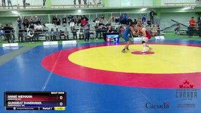 62kg Round 3 - Annie Niemann, Kingston WC vs Gunsirat Randhawa, Independent WC