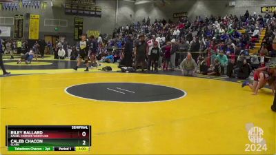 103 lbs Semifinal - Riley Ballard, Daniel Cormier Wrestling vs Caleb Chacon, Clark