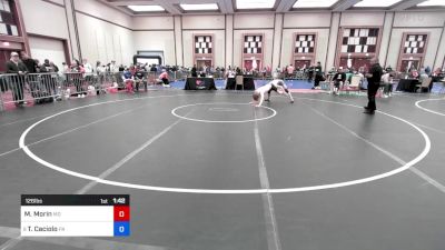 126 lbs Round Of 64 - Matthew Morin, Md vs Teagan Caciolo, Pa