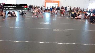 138 lbs Round 2 (4 Team) - Skylin Darnell, Team Palmetto Purple vs Mackenzie Shaver, NC Girls Wrestling Club