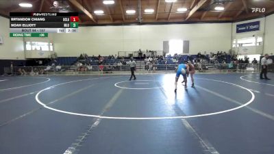 157 lbs Cons. Round 2 - Noah Elliott, Menlo NCAA vs Brtandon Chiang, UCLA
