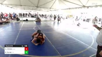 144 lbs Round Of 32 - Ayden O'Brien, Yucca Valley Wrestling vs Shawn Torres, Silverback WC