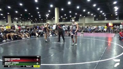 165 lbs 2nd Wrestleback (32 Team) - Noah Compton, Indy WC vs Brody Cowen, BRAWL Silver