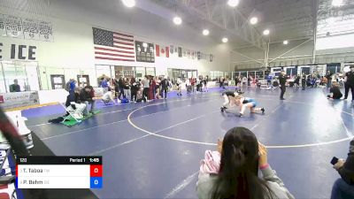 120 lbs Cons. Semi - Paige Behm, East Idaho Elite vs Teiliana Taboa, TW Wrestling