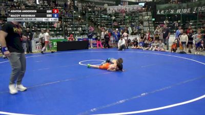 67 lbs Champ. Rd Of 16 - Ashton Andersen, Big Game Wrestling Club vs Macoy Heishman, Big Game Wrestling Club