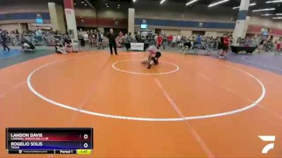 138 lbs Cons. Round 2 - Landon Davis, Cardinal Wrestling Club vs Rogelio Solis, Texas