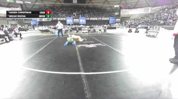 Boys 1B/2B 120 1st Place Match - Micah Rocha, Northwest Christian (Colbert) vs Kaden Christman, Lake Roosevelt