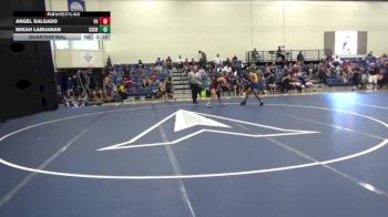 149 lbs Quarterfinal - Angel Salgado, Victor Valley College vs Mikah Labuanan, Cal State Bakersfield