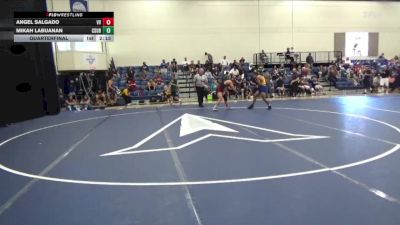 149 lbs Quarterfinal - Angel Salgado, Victor Valley College vs Mikah Labuanan, Cal State Bakersfield