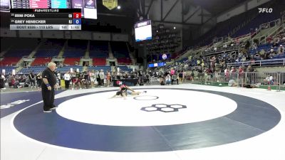 110 lbs Cons. Rd Of 16 - Irini Poka, CA vs Grey Henecker, NJ
