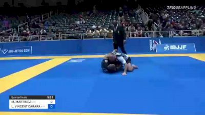 MATTHEW MARTINEZ vs LAWRENCE VINCENT CARARA 2021 World IBJJF Jiu-Jitsu No-Gi Championship
