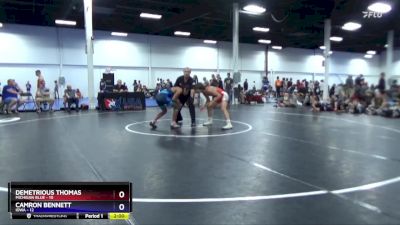 136 lbs Placement Matches (8 Team) - Demetrious Thomas, Michigan Blue vs Camron Bennett, Iowa