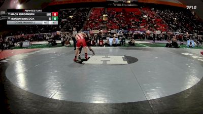 3A 165 lbs Cons. Round 2 - Mack Jorgensen, Grace vs Teegan Babcock, Butte County