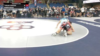 138 lbs Champ. Rd Of 128 - Nolan Carlson, Utah vs Joseph Isoldi, New Jersey