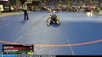 195 lbs Champ. Round 1 - Kyler Byer, Minot vs Cyncere Haskins, Grand Forks Central