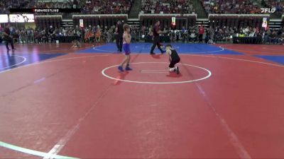 65 lbs Champ. Round 1 - Greyson Rivers, Butte Wrestling Club vs Hudson Moos, Summit Wrestling Club