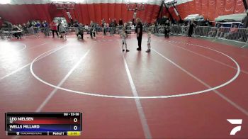 53-56 lbs Round 1 - Leo Nielsen, NE vs Wells Millard, IL