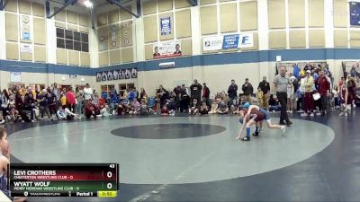 43 lbs Round 1 (3 Team) - Levi Crothers, Chesterton Wrestling Club vs Wyatt Wolf, Perry Meridian Wrestling Club