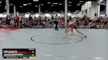 100 lbs Round 3 (6 Team) - Dom Colaluce, Mat Warriors Blue vs Bryson Montgomery, Xtreme Team Red