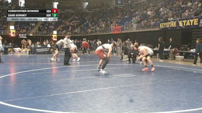 192 lbs Consy 3 - Christopher Bowser, Greater Johnstown vs Zane Gorney, Bentworth