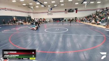 145 lbs Quarterfinal - Ayden Quinones, El Paso Pebble Hills vs Emily Perkins, Plano