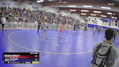 120 lbs Cons. Round 1 - Shawn Hensley, Scappoose Wrestling vs Jack Stopher, Tombey Mat Club