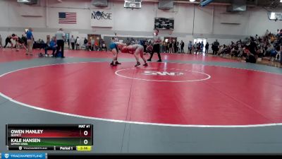 Silver 149 lbs Cons. Round 2 - Owen Manley, Quincy vs Kale Hansen, Upper Iowa