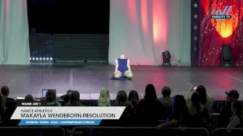 Dance Athletics - Makayla Wendeborn-Resolution [2023 Youth - Solo - Contemporary/Lyrical Day 1] 2023 JAMfest Dance Super Nationals