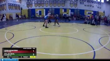 182 lbs Quarterfinal - Dylan Deal, Westside WC vs Juan Quintero, Wellington