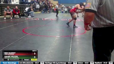 3 - 285 lbs Cons. Round 1 - Xavier Wilson, Heritage HS (Lynchburg) vs Ben Gilbert, Lord Botetourt