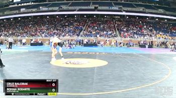 D3-120 lbs Cons. Round 1 - Roman Rodarte, Hartford HS vs Cruz Balcirak, Gladwin HS