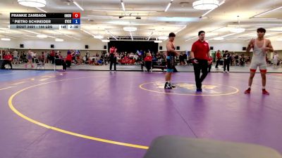 144 lbs Quarters - Frankie Zambada, Olympian High School Wrestling vs Pietro Schineider, Community Youth Center - Concord Campus Wrestling