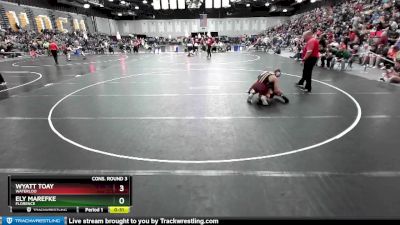 150 lbs Cons. Round 3 - Wyatt Toay, Waterloo vs Ely Marefke, Florence