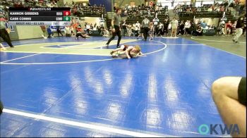52 lbs Round Of 16 - Kannon Gibbens, Rough Riders vs Case Combs, Cowboy Wrestling Club