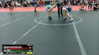 84 lbs Round 4 (10 Team) - Mason Mastrosimone, GPS vs Eli Shea, Dayton Bandits