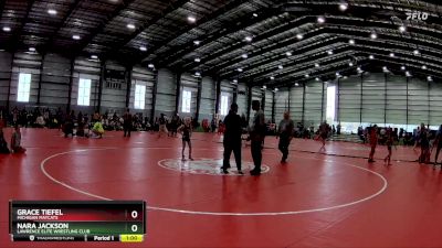 55 lbs Round 2 - Nara Jackson, Lawrence Elite Wrestling Club vs Grace Tiefel, Michigan Matcats