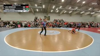 105 lbs 1st Place Match - Lola Gonzales, Chatfield vs Emma Faczak, Bennett