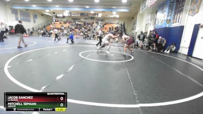 190 lbs Quarterfinal - Jacob Sanchez, La Quinta vs Mitchell Semaan, Servite