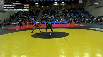 165 lbs Champ. Round 2 - Travion Jones, Cal Poly Humboldt vs Kanaipono Tapia, Menlo (Calif.)