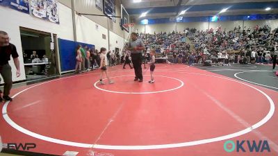52 lbs Consi Of 8 #1 - Wailynn Williams, Vinita Kids Wrestling vs Everett Craig, Team Tulsa Wrestling Club