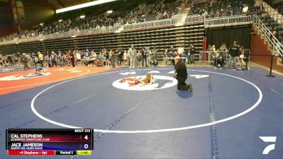 86 lbs Quarterfinal - Cal Stephens, Glenrock Wrestling Club vs Jace Jameson, North Big Horn Rams