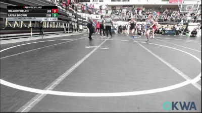 138 lbs Quarterfinal - Willow Welch, Lions Wrestling Academy vs Layla Brown, Standfast